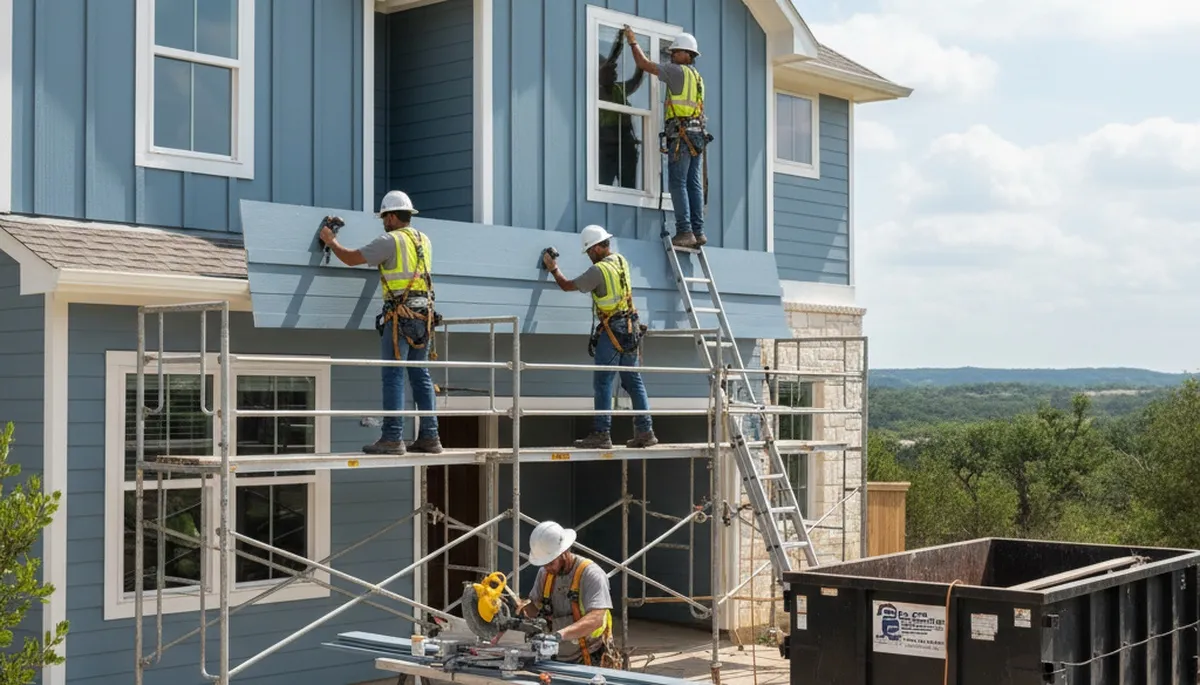 Austin, TX siding contractor exterior home siding installation for residential renovation