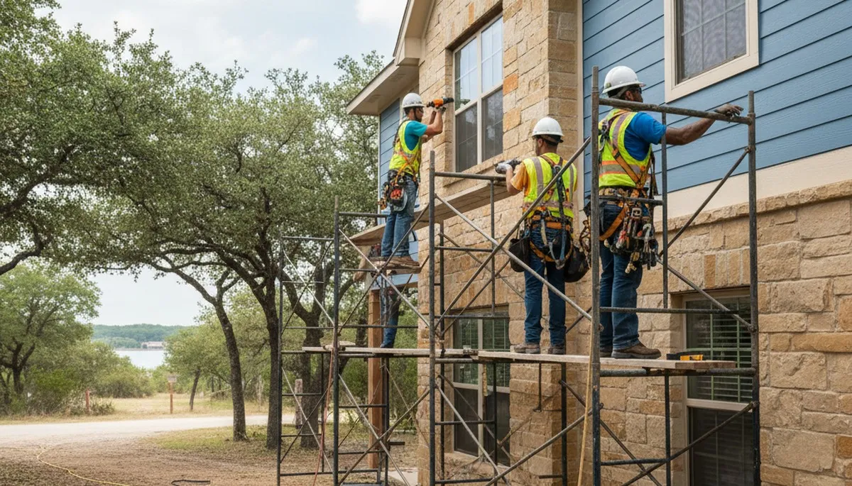 Austin, TX siding contractor exterior service image for residential siding installation and repair