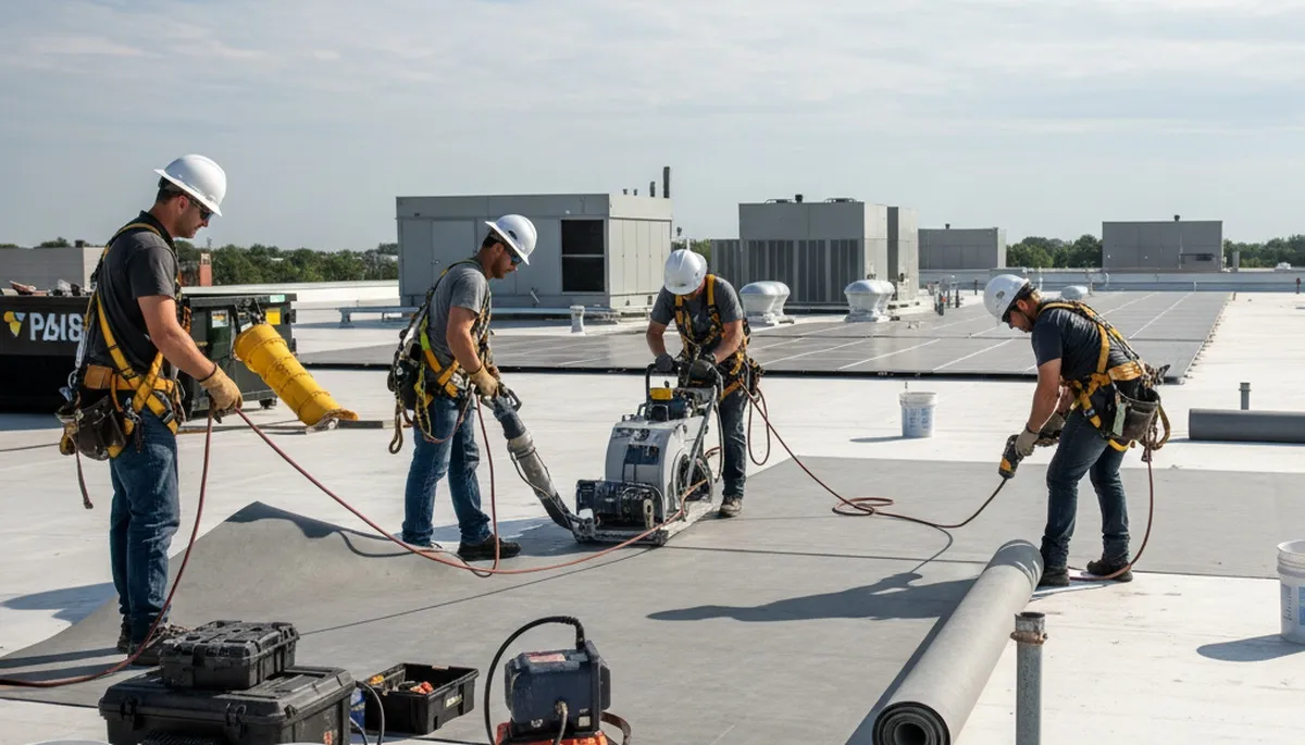 Austin, TX siding contractor installing durable exterior siding for commercial property protection