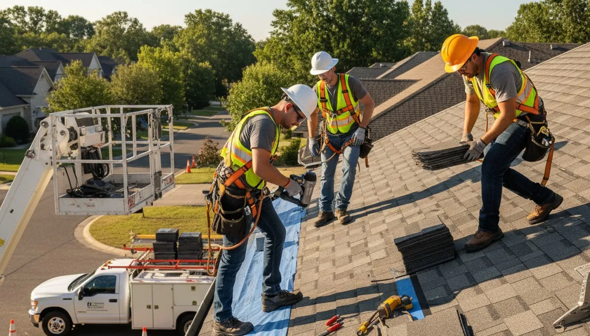 Austin, TX siding contractor repairing exterior siding for a home improvement project